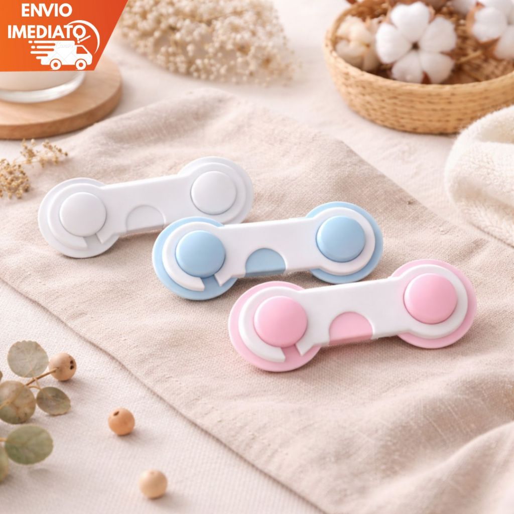 Trava Armario Gaveta Porta 2 Unid. Seguranca Bebe