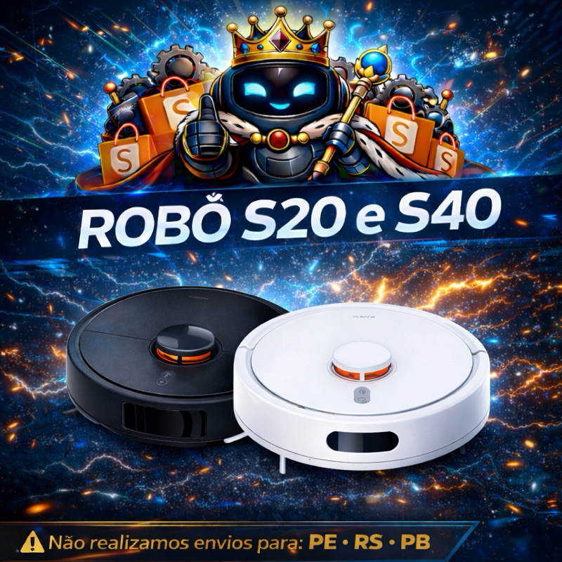 Robô Aspirador Xiaomi S40 e S20 ((SemiNovo)) Bivolt Envio Rápido| Mapeamento a Laser em Oferta na Shopee
