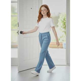 Calça Pantalona Juvenil Fashion Blogueirinha Canelada com Bolsos – Estilosa e Leve (Tam. 6 ao 14) em Oferta na Shopee