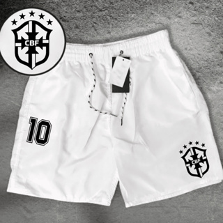 Bermuda Esportiva Tectel Masculina - Brasill 10 - Academia Corrida Copa mundo em Oferta na Shopee