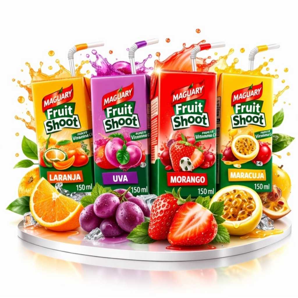 Kit c/ 10 Unidades  Suco Maguary Fruit Shoot (Lanche) Sabores
