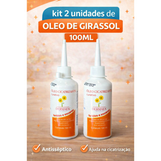 Kit 2 Unidades Oleo de Girassol Cicatrizante 100ml Dermaex em Oferta na Shopee