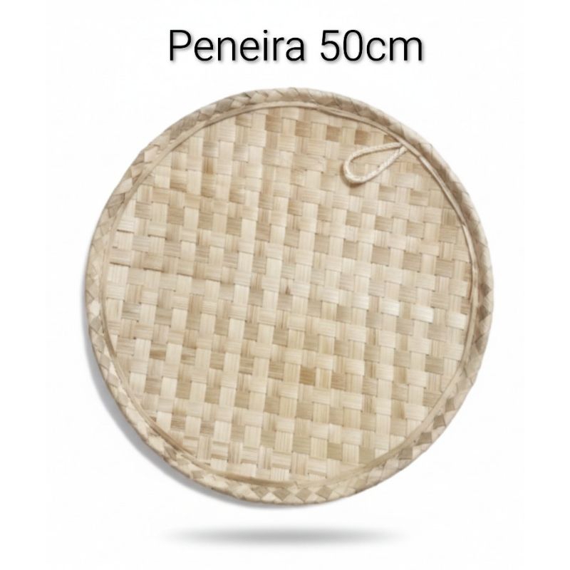 Peneira de Palha 50cm Decorativa Rústica Artesanal Sem Borda Supla de Parede em Oferta na Shopee