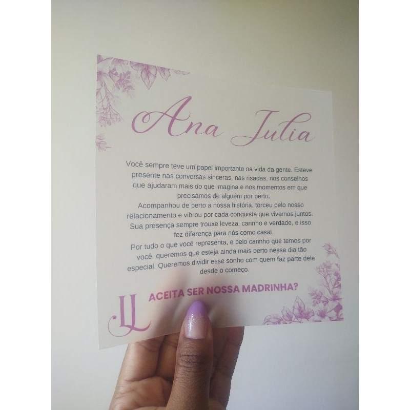 Convite casamento em papel vegetal /texto em papel vegetal em Oferta na Shopee