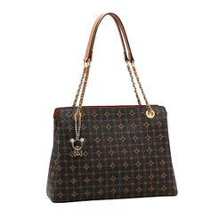 Bolsa Feminina Chenson Monograma Delicado Alça de Ombro com Ferragem Original 3485474