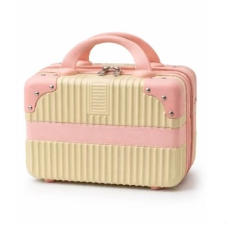 Maleta de Mão Frasqueira Viagem Tam. P 30x23x15 Amarela Rígida Necessaire Feminina Alça Mala de Bordo Organização em Oferta na Shopee