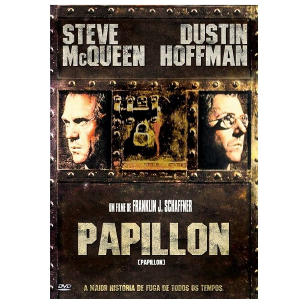 Papillon Filme com Steve Mcqueen e Dustin Hoffman Clássico com Extras Original Novo e Lacrado