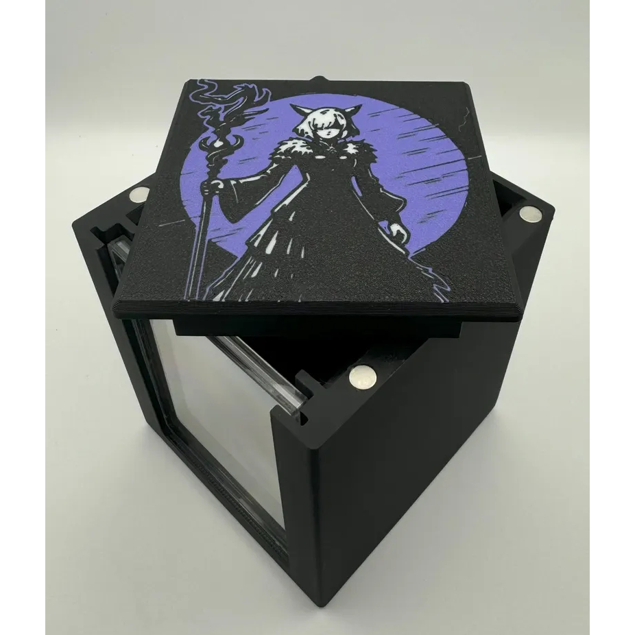 Porta Deck MTG Commander Box Cartas Magnética Premium Yshtola Final Fantasy Tokens TCG EDH