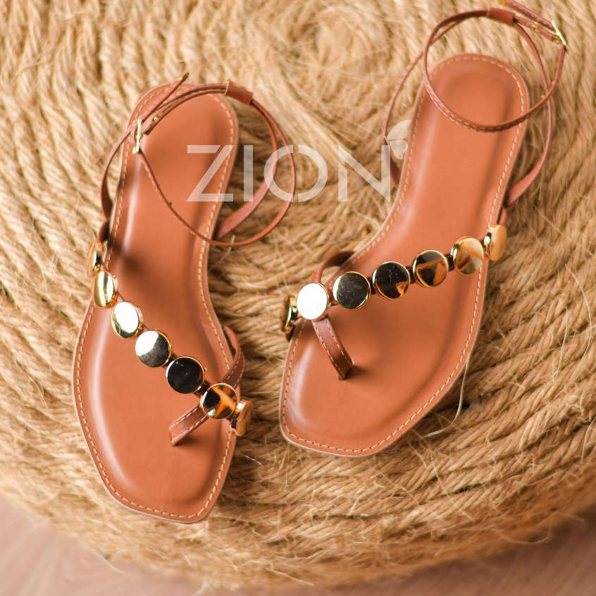 Sandália Rasteirinha Feminina Medalha Dedo Abs Enfeite Tiras Luxo em Oferta na Shopee