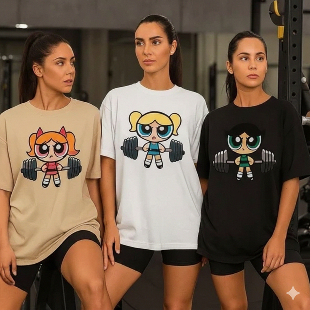 KIT 3 CAMISETAS PARA TREINO SUPER PODEROSAS ALGODAO em Oferta na Shopee