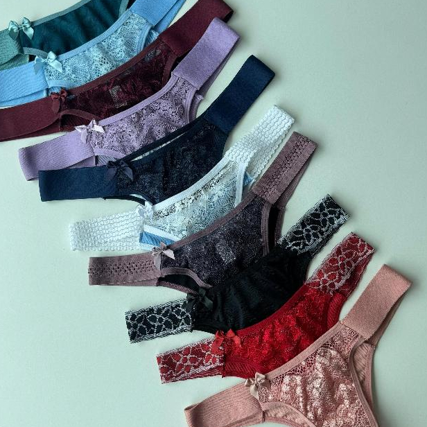 Kit  10 Tangas Promocionais Tamanho Único Cores Sortidas  Confortáveis em Oferta na Shopee