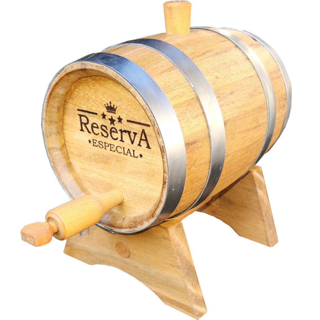 Barril Tonel Corote de Madeira Amburana 1 L Cachaça Umburana para Destilados Negroni Personalizamos com seu Nome