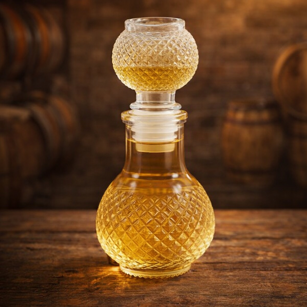 Mini Garrafa de Vidro com Tampa 50ml  Licor - Licoreira