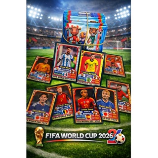 Kit 400 Cards = 100 Pacotinhos - Copa Do Mundo 2026 Copa do Mundo de Futebol 2026 / Melhores jogadores de Futebol em Oferta na Shopee