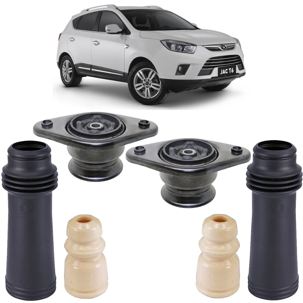Kit Coxim Amortecedor Traseiro Jac T6 2011 até 2016