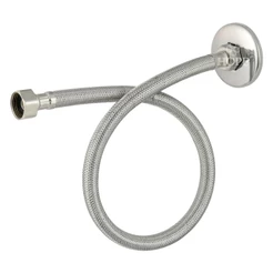 Engate Flexível Trançado Aço Inox 40cm Para Torneira Água Quente Fria 1/2 Banheiro Cozinha