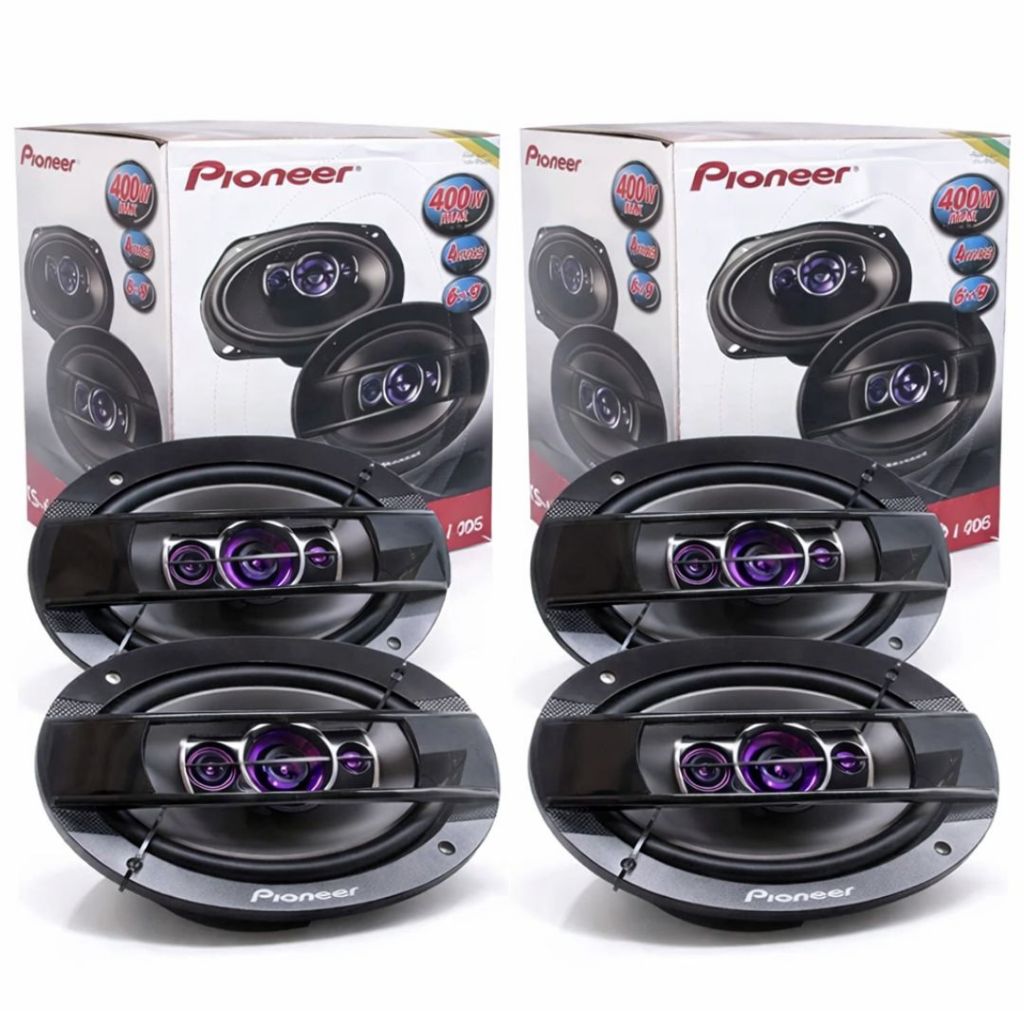 Kit 2 Pares Pioneer 6x9 TS-6960BR 200W RMS O Par 800W PMPO Grave Forte Porta