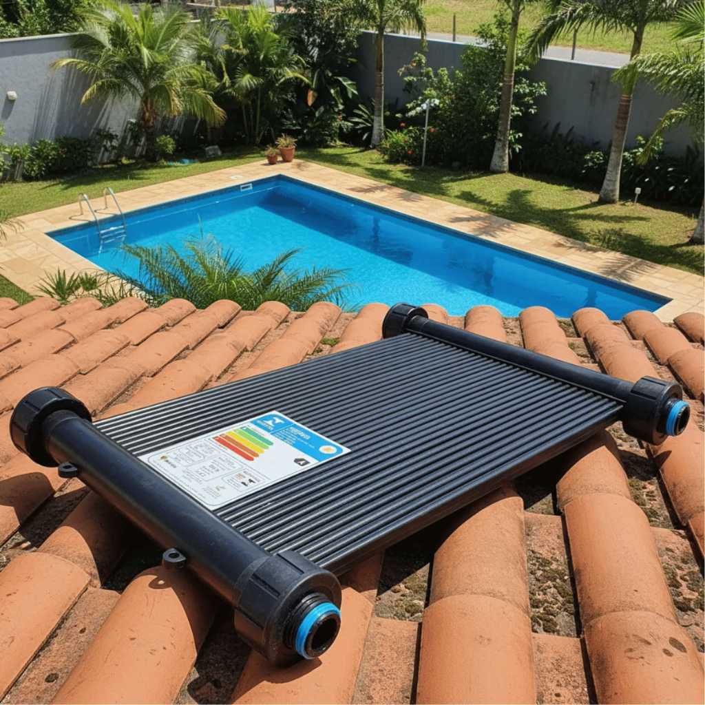 Kit 3 Placas 3m Aquecedor Solar Para Piscina 2,5m2 Até 3.500 Litros Aquecimento Reposição