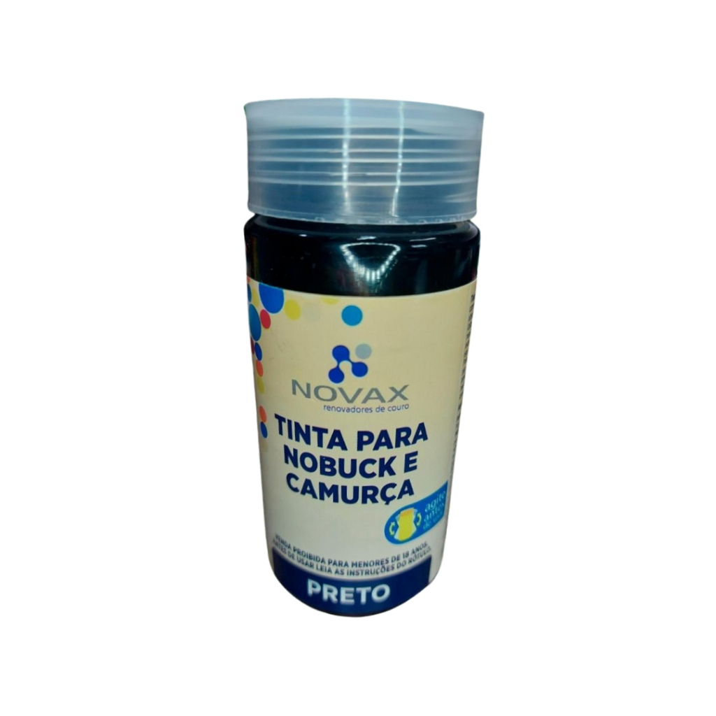 Tinta Nobuck E Camurça Novax - Tingimento intenso uniforme para restaurar nobuck e camurça