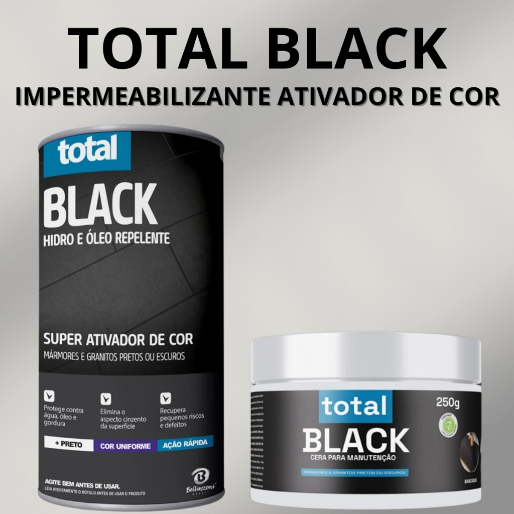Ativador Intenso De Cor Total Black Bellinzoni 500ml Óleo Cor Marmore e Granito e Cera Manutenção em Oferta na Shopee