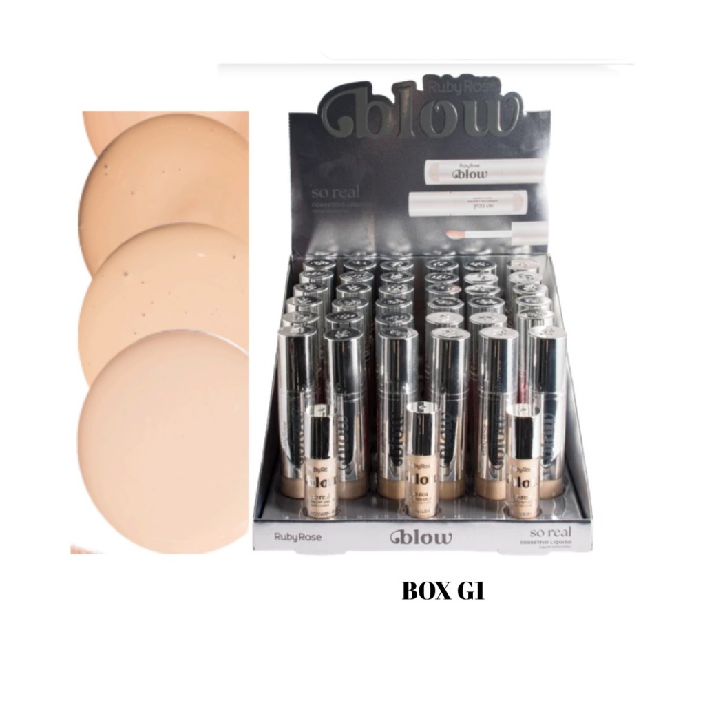 Box C/36 Corretivo Líquido So Real Blow Ruby Rose Hbm604-G1