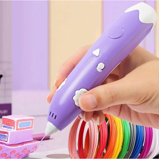 Caneta 3D Impressora Criativa com Filamentos Coloridos PLA | Brinquedo Educativo Arte DIY Desenho e Modelagem em Oferta na Shopee