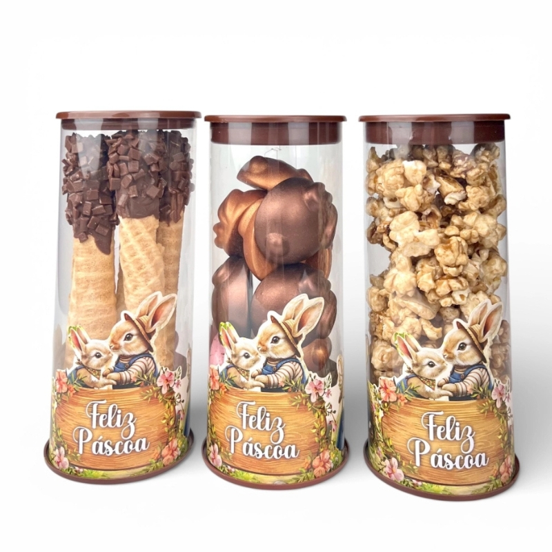 10 tubolatas transparentes - Coleção Páscoa da Colheita--Presente. em Oferta na Shopee