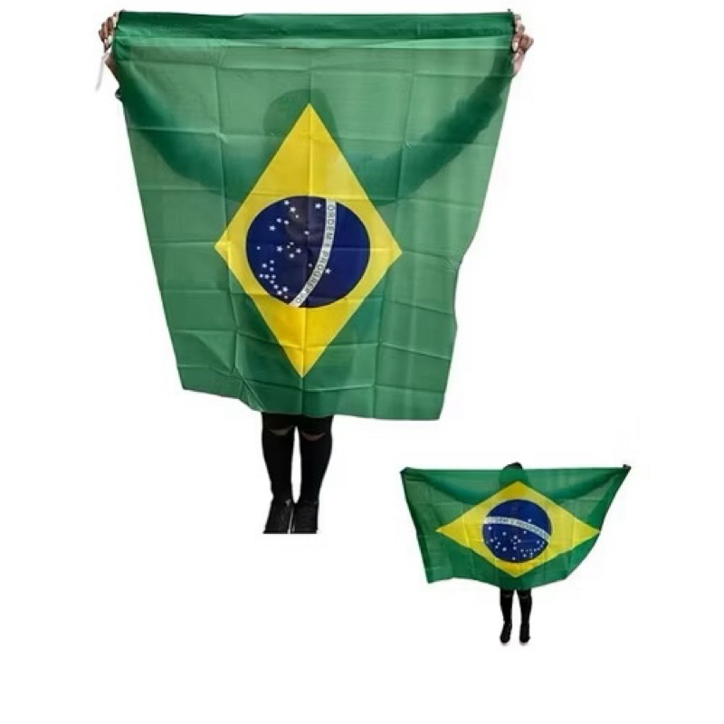 BANDEIRA DO BRASIL 90X120CM | BANDEIRAS | COPA DO MUNDO | COPA DO BRASIL | BRASILEIRO | DECORAÇÃO COPA | PORTÃO | CARRO