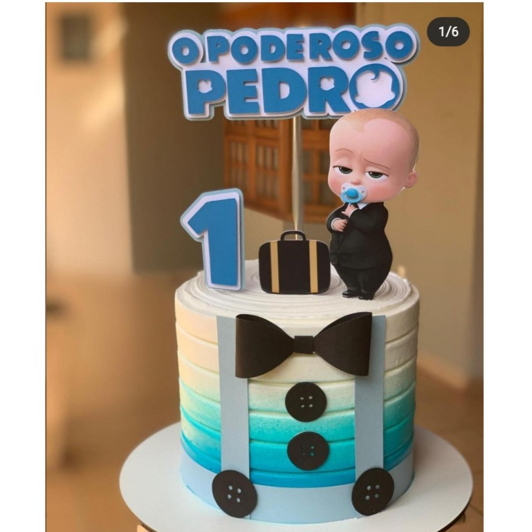 TOPO DE BOLO PODEROSO CHEFINHO ANIVERSÁRIO MESVERSÁRIO, Personalizado, topper de bolo, aniversários.