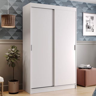 Guarda-Roupa Solteiro Madesa Tokio 2 Portas de Correr 2 Gavetas - Branco em Oferta na Shopee