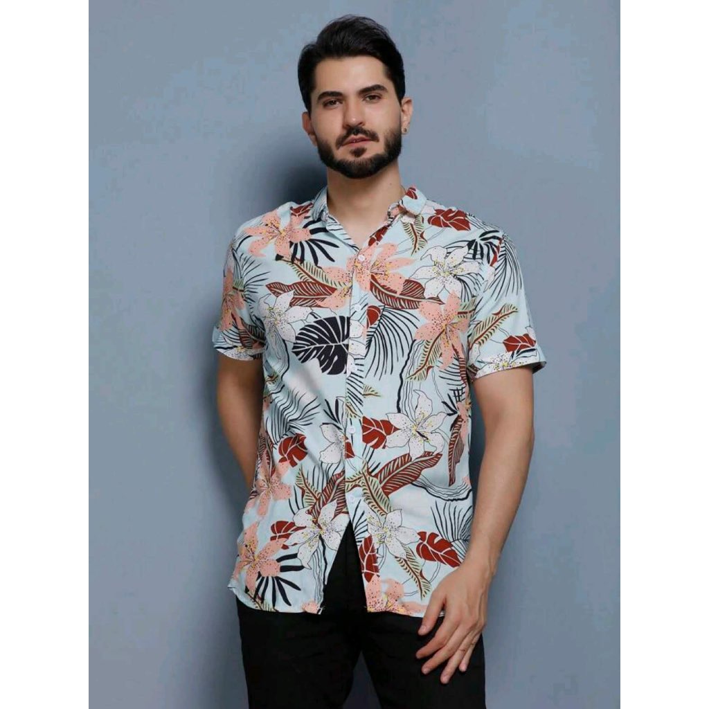 CAMISA FLORIDA MASCULINA em Oferta na Shopee