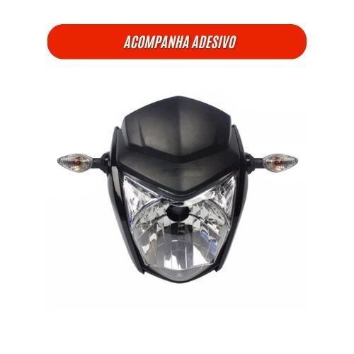 Frente Farol Completa Titan Fan 150 160 2014 a 2021 Bloco Óptico Bananinha Carenagem Frontal + Piscas Seta