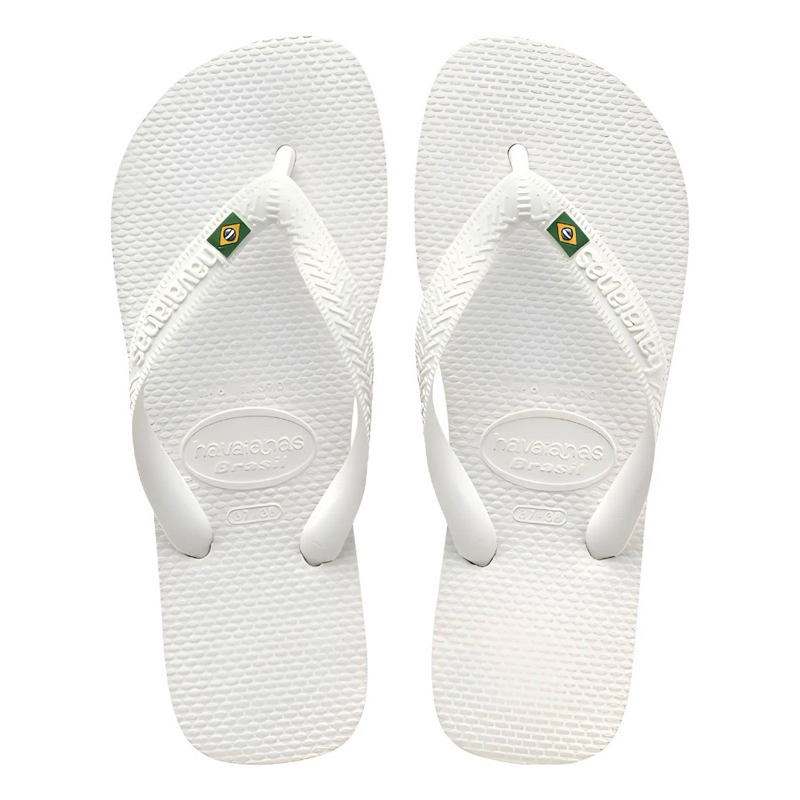 Chinelo Havaianas Bandeira Brasil Branco Unissex Original Legitimo Copa Do Mundo