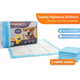 Tapete Higiênico para Cachorro Descartável Super Absorvente com Gel e Controle de Odor em Oferta na Shopee