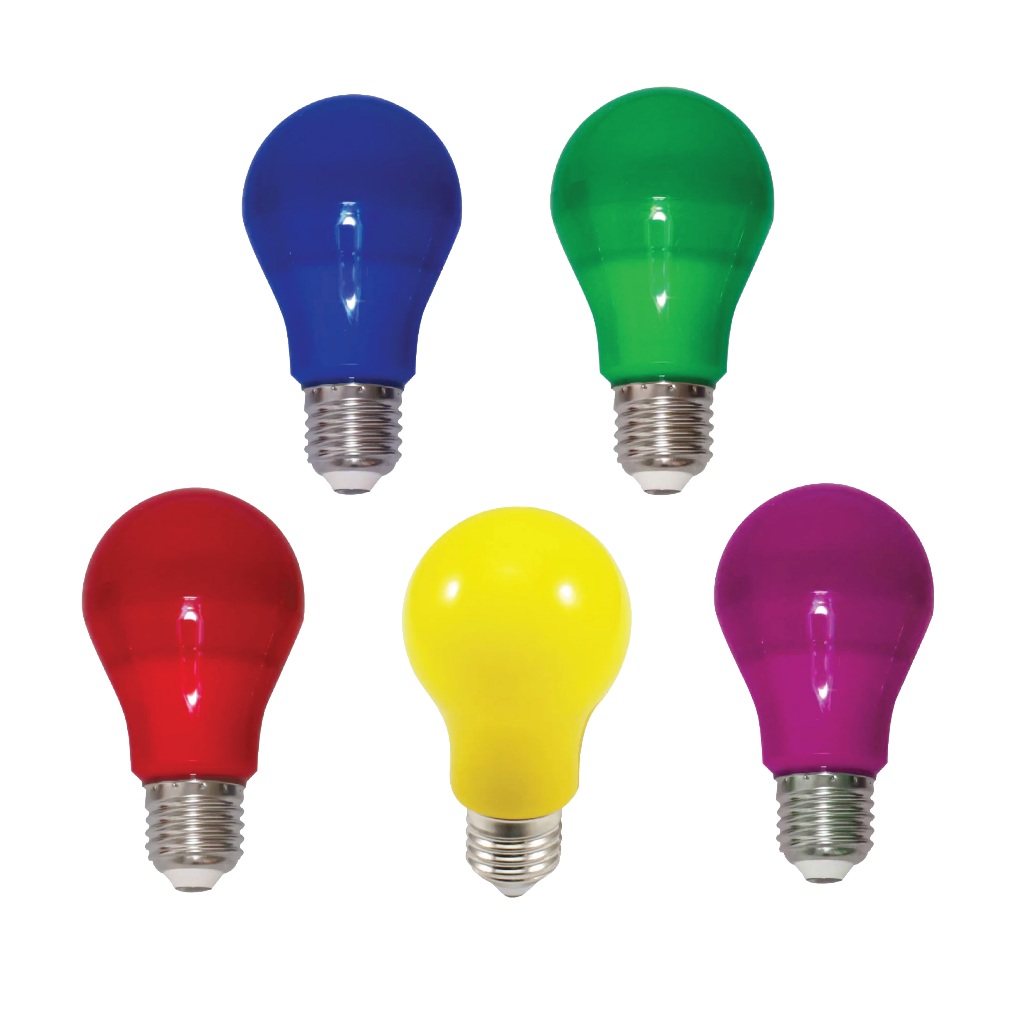 Lampada Bulbo Led 9w Colorido Amarelo/Azul/Vermelho/Rosa/Verde Decorativo 110v 220v