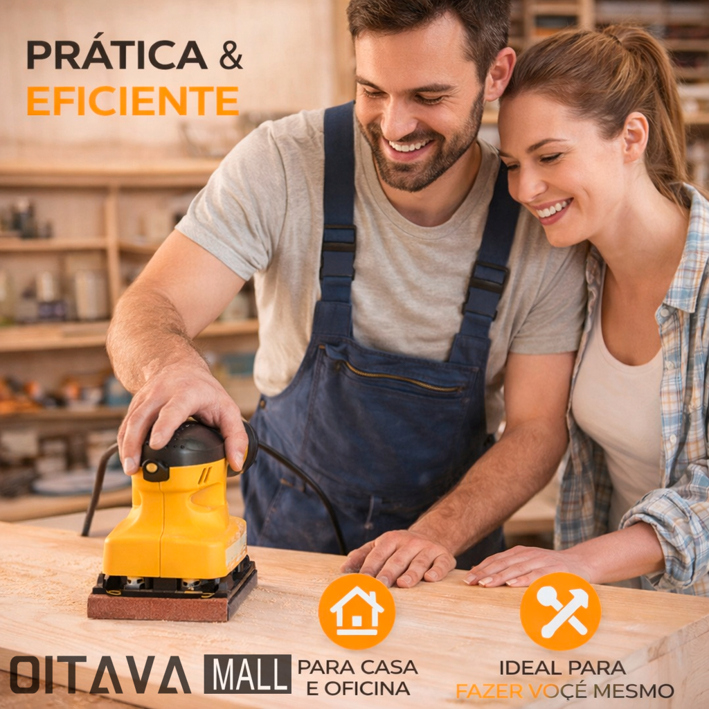 Lixadeira 110X100MM 170W 220V Baixo Nível de Vibração Alta Potência Multiuso em Oferta na Shopee