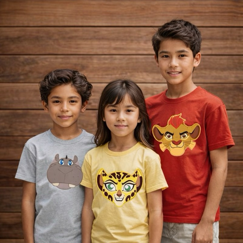 Camiseta Exclusiva A Guarda do Leão - Kion ou Fuli ou Beshte ou Bunga| Unissex Algodão| TAM 2 ao G5 -Divertida