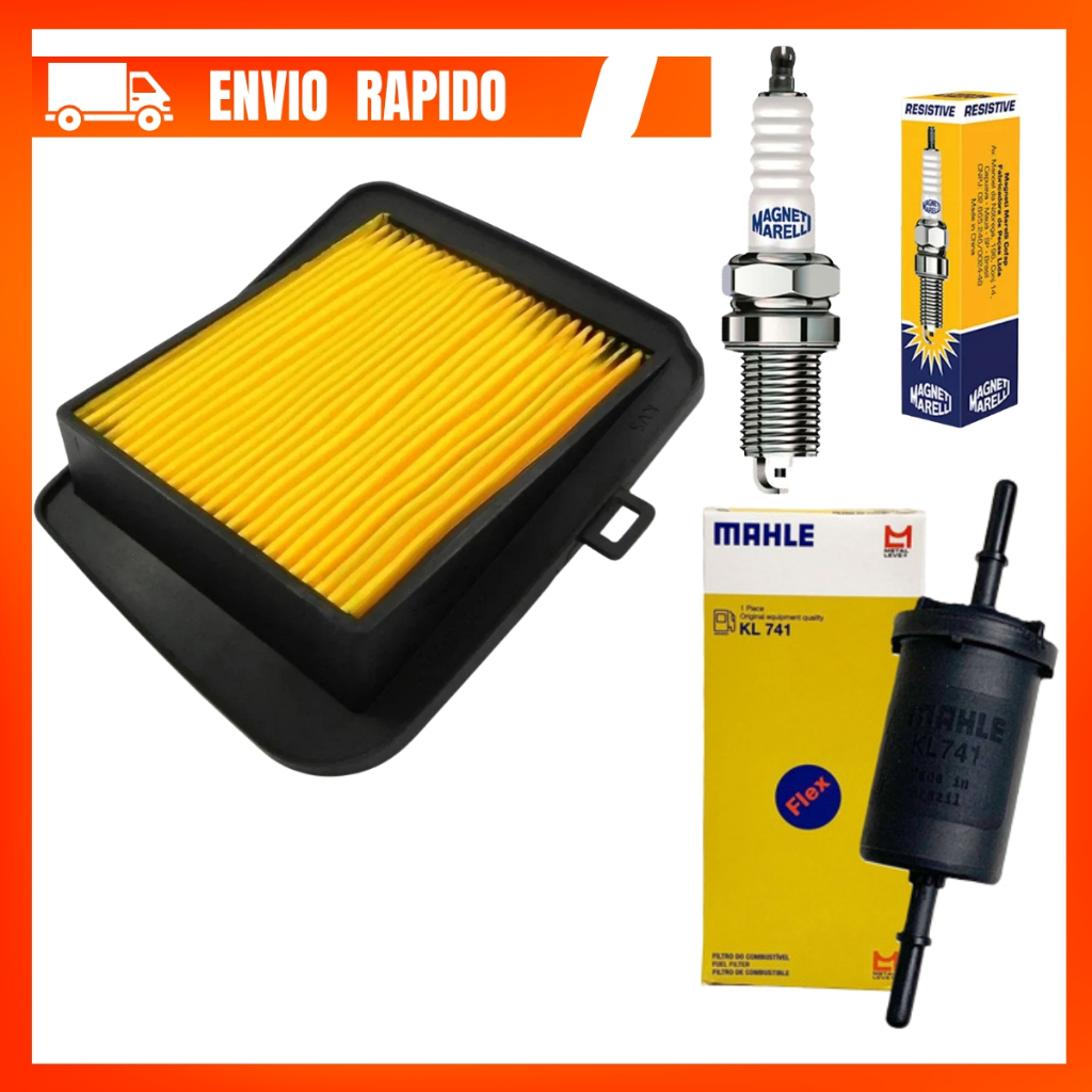 Kit Revisao Moto Filtro Ar + Vela + Filtro Combustivel Cg Titan 160 Fan 160 2016 á 2024 em Oferta na Shopee