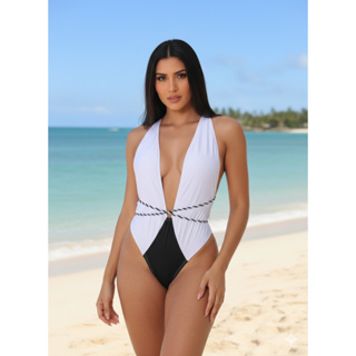 Mai0 Costa Nua Decotado Multiamarracoes Maiô Neon Vibes em Oferta na Shopee