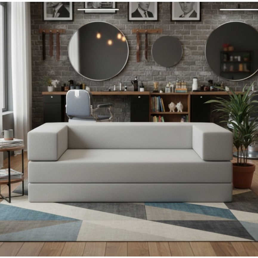 QUEIMA DE ESTOQUE - Sofá Cama de Casal 1,65m  – Compacto com Embalagem a Vácuo