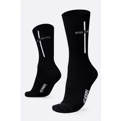 Meia para Corrida Ciclismo HUPI Jesus Cristo 1 Par, Cor Preto/Branco, Tamanho Normal 36-42