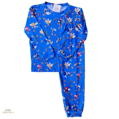 Pijama Infantil Menino Sonic Manga Longa Personagem Malha Suede