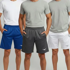 Kit 3 Bermudas Masculinas Básicas DryFit Malha Leve e Confortável Pronta Entrega Origins