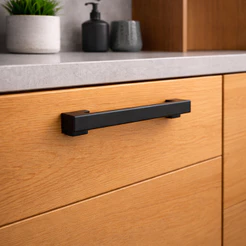 Puxador 13 cm para Gaveta Armário e Móveis Plástico Resistente com Parafusos Moderno Minimalista
