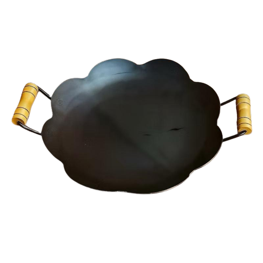 Disco Tacho Arado Ondulado 41cm Chapa de Ferro para Churrasco Fogão a Lenha Campeiro Frigideira