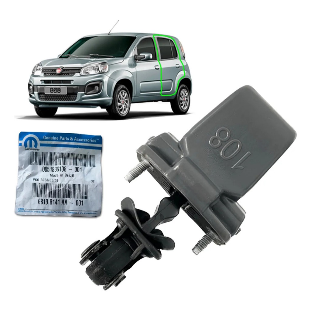 Limitador Porta Traseira Novo Uno Way Vivace Economy Mopar