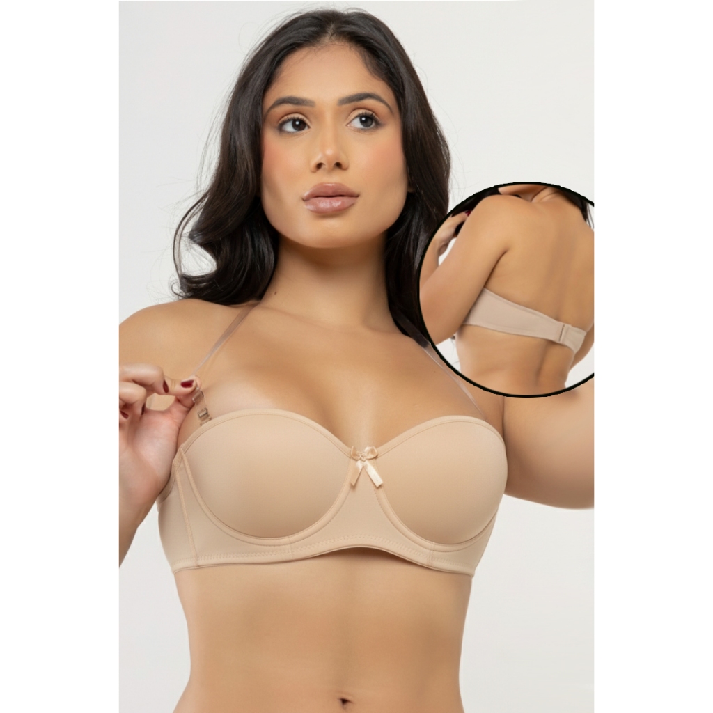 Sutiã Tomara Que Caia Pala Sutiã Bojo Com Alça Silicone removivel Roupa Íntima Feminina em Oferta na Shopee