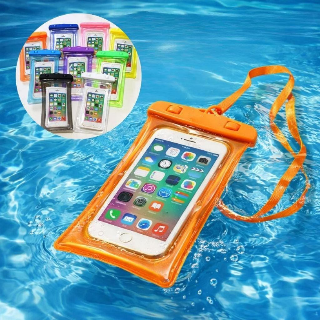 Capa À Prova D'água Airbag Capinha De Celular Proteção Impermeável Praia Piscina Mergulho Chuva Boia em Oferta na Shopee
