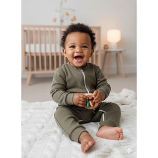 Macacão Bebê Longo Vira Pé com Zíper Liso 100% Algodão Suedine  Confortável e Quentinho em Oferta na Shopee