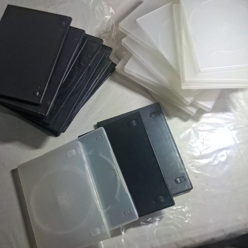 Kit 5 ou 10 Capas para DVD Usadas – Preta ou Transparente | Fina/Grossa | Envio Rápido